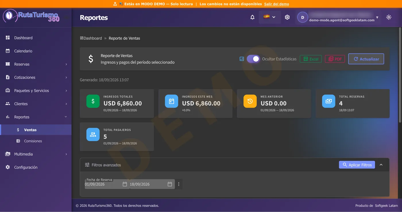 Reportes de Ventas